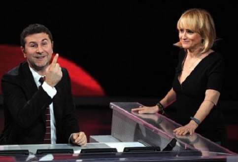 Os apresentadores Fabio Fazio e Luciana Littizzetto Os apresentadores Fabio Fazio e Luciana Littizzetto