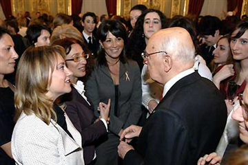 "Dia Internacional da Mulher" � celebrado pelo presidente italiano Giorgio Napolitano  no Quirinale