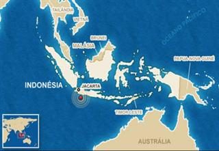 Indon�sia (localiza��o no mapa)