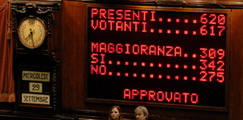 Berlusconi obt�m a confian�a da C�mara de Deputados
