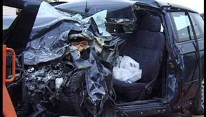 Carro em que morreu a italiana, em acidente na �ustria
