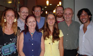 Frente: Arianna Casale, Cecilia Gasparini, Marina Castrovillari, Giovanni Manassero e Filippo Mariani. Atrás: Waldemar Manassero, Fabio Botto e Andrea Rosada