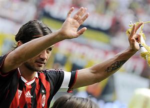 Paolo Maldini na despedida no San Siro