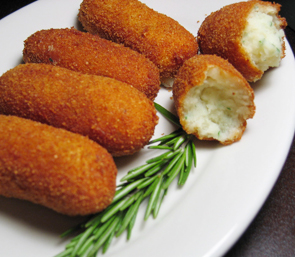 Crocchette di Patate e Valeriana dal Cuore Affumicato