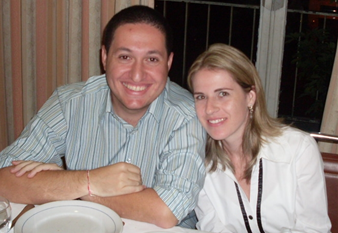 O jornalista Milton Bardelli e sua esposa