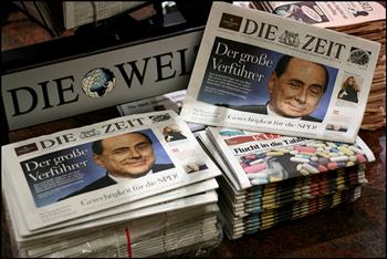 Jornais dizem que com Berlusconi no poder, 