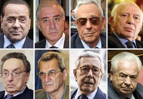 Alugns dos políticos que terão pagamento vitalício suspenso