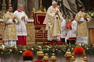Papa Bento XVI na Missa do Galo