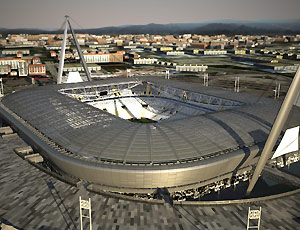 O antigo Delle Alpi que será demolido para a construção de um estádio mais moderno