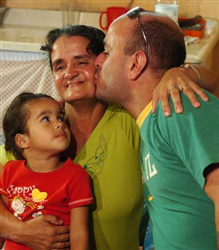 Roberto encontrou a mãe e a família no bairro Belém Velho