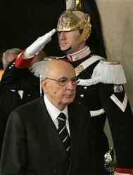 Presidente italiano Giorgio Napolitano