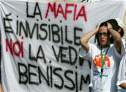 Protesto de estudantes contra a Mafia