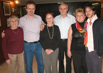 Da esquerda para a direita: Silvana Berrutti Rolfo, Waldemar Manassero, Cecília Gasparini, Giovanni Manassero, Gloriana Demo e Filippo Mariani