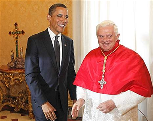 Em encontro no Vaticano, Obama diz ao Papa Bento XVI que quer reduzir abortos nos EUA