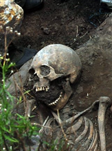 Foto de arquivo de tumba encontrada na Itália