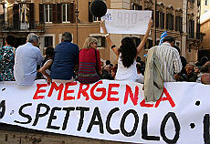 Cineastas e atores italianos protestam contra cortes