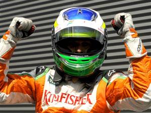O italiano Giancarlo Fisichella, da fraca Force India, conquistou a poli-position, a quarta de sua carreira