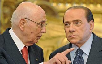 Giorgio Napolitano e Silvio Berlusconi