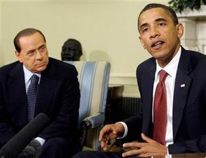 Silvio Berlusconi e Obama
