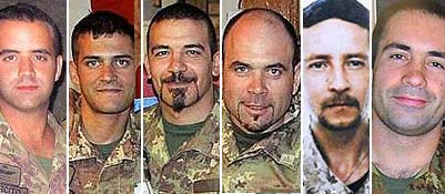 Soldados italianos mortos no Afeganistão