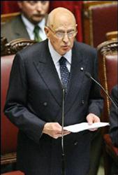 Presidente italiano Giorgio Napolitano