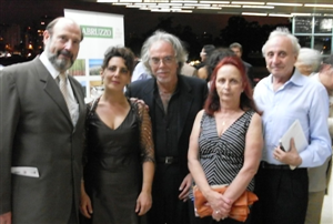 Da esquerda para a direita: Sergio Casoy, Antonella Vitelli, Luciano Bellini, Cecilia Gasparini e Giovanni Manassero