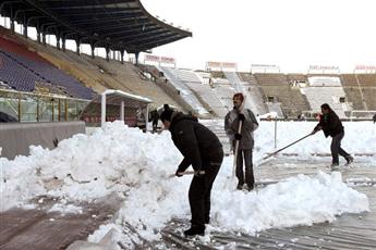 Jogos são adiados por causa da neve