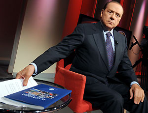 Berlusconi em programa de TV