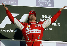 Massa comemora a dobradinha da Ferrari