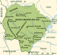 Mapa do Mato Grosso do Sul