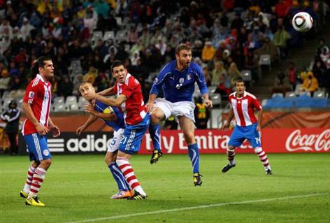 Itália, atual campeã, arranca empate do Paraguai no sufoco