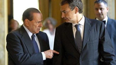 Silvio Berlusconi e Zapatero