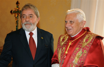 Lula e o Papa Bento XVI