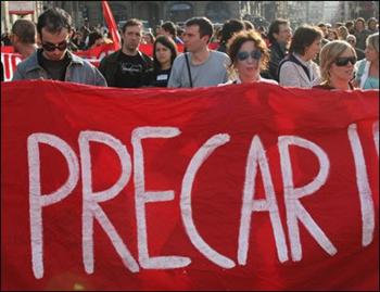 Jovens se manifestam na Itália, devido a falta de trabalho