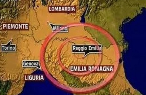 Mapa mostra localidade do terremoto