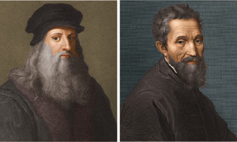 Leonardo da Vinci e Michelangelo