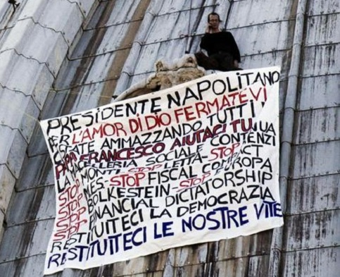 Empresário italiano protesta na Basilica de São Pedro, no Vaticano