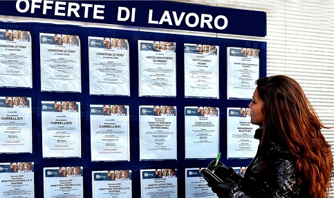 Desemprego cai na Itália