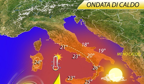 Forte calor na Itália