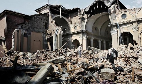 Terremoto causou grave prejuízo na Itália
